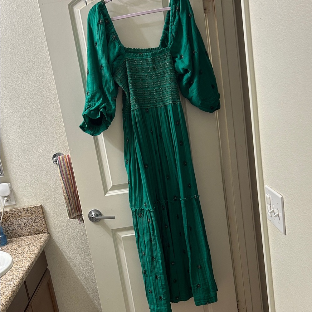 Free People Dahlia Embroidered Dress Size Xl